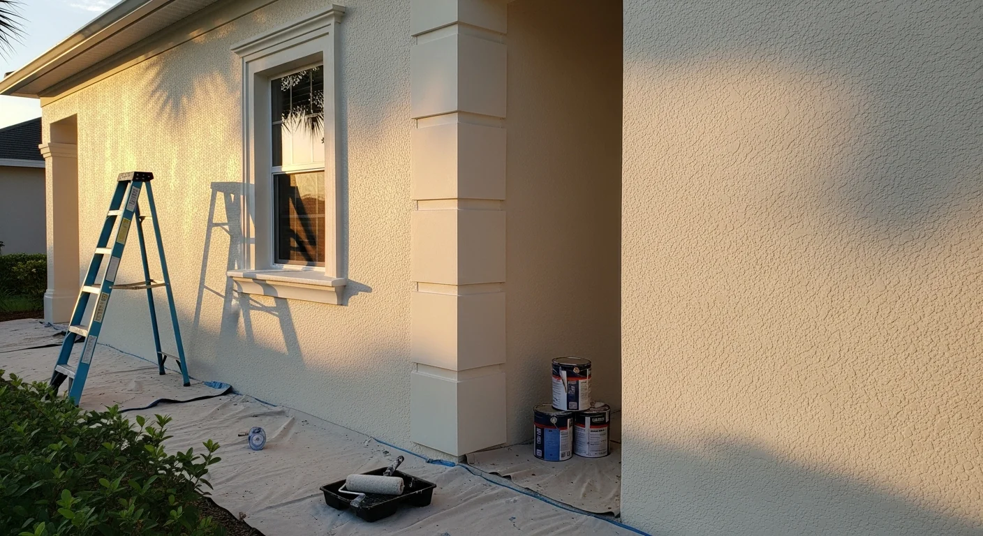 Freshly painted exterior home with clean, professional finish